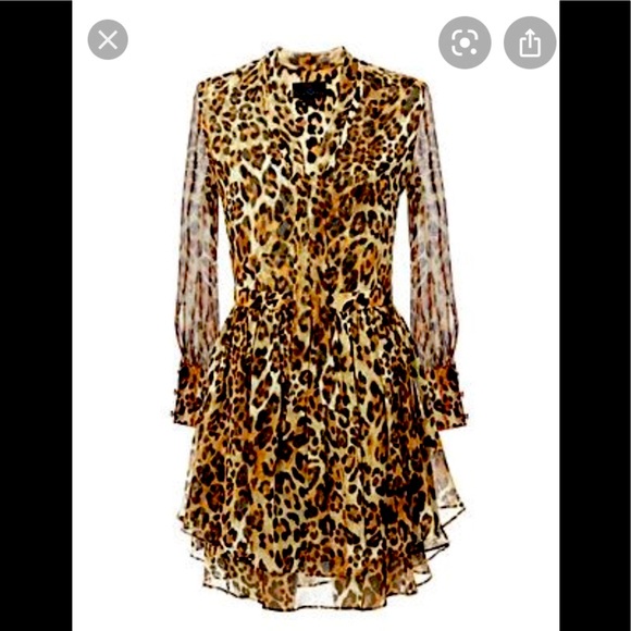 HOST PICK!! Intermix Leopard Print Silk Dress!